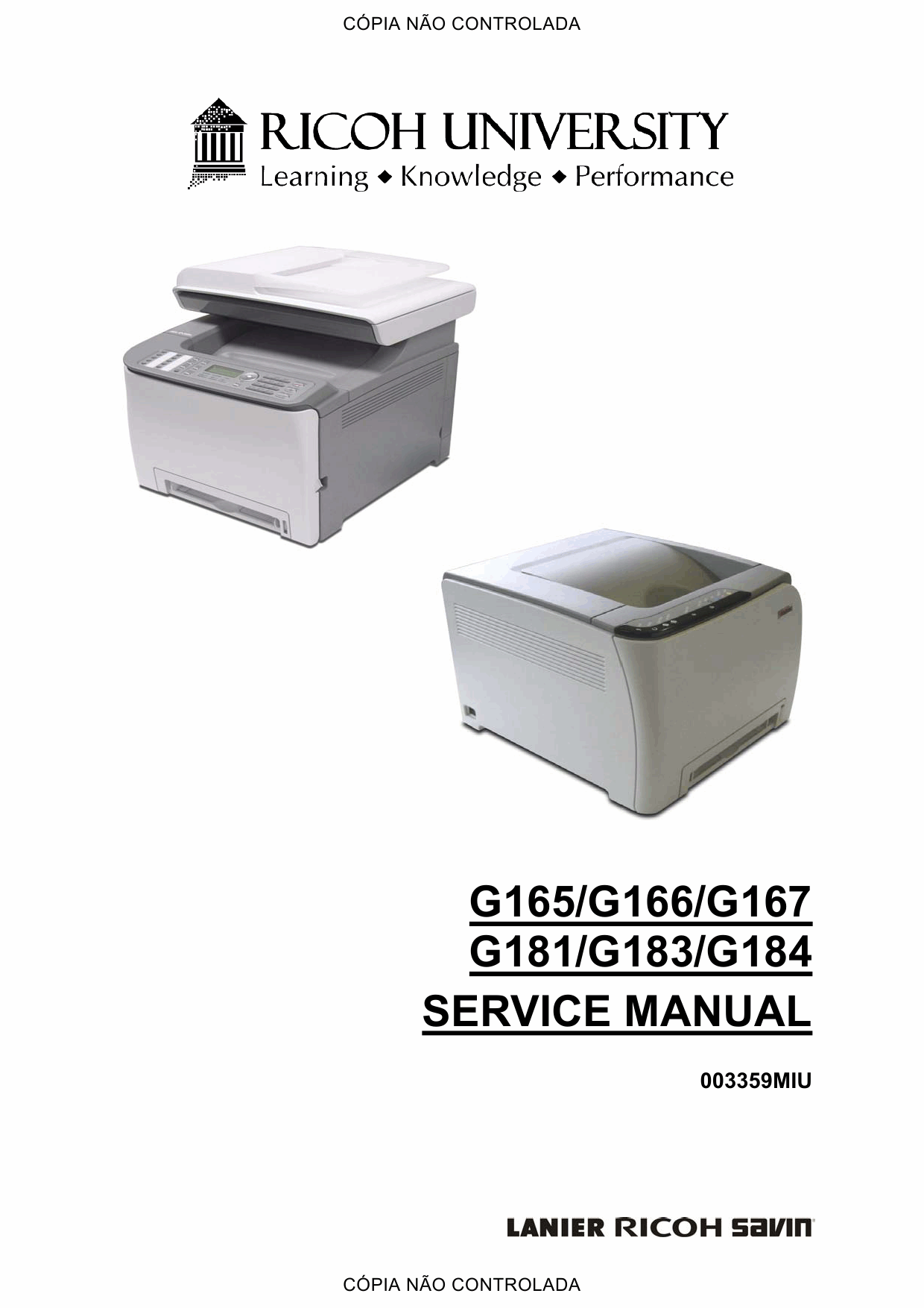 RICOH Aficio SP-C220N C221N C222DN C220S C221SF C222SF G165 G166 G167 G181 G183 G184 Service Manual-1